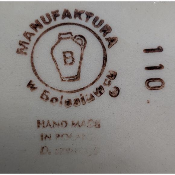 Polish Pottery Manufaktura Boleslawiec Milk Pitcher Authentic Vintage Handmade - Picture 5 of 8